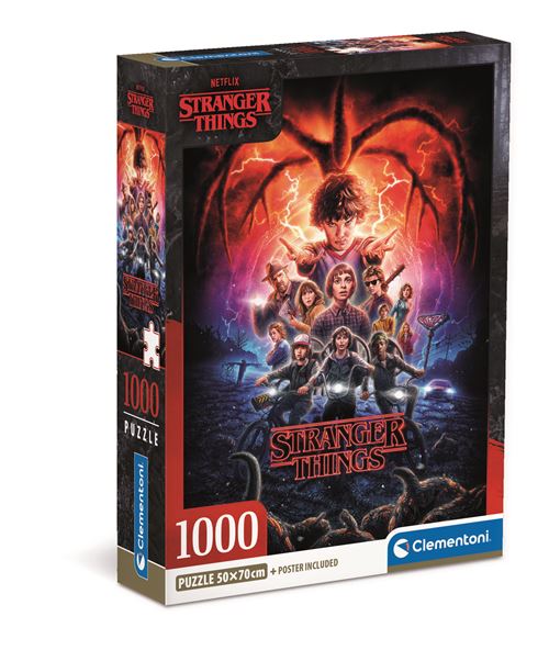 Puzzle Stranger Things - Imagem 2 - 1000 Peças - Clementoni