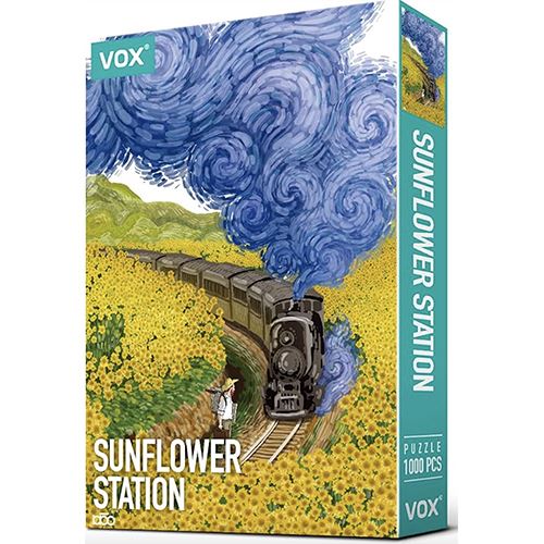 Puzzle Vox: Sunflower Station - 1000 Peças | Inclui Póster - Sig Toys