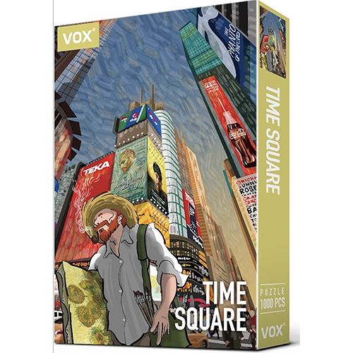 Puzzle Vox: Time Square - 1000 Peças | Inclui Póster - Sig Toys