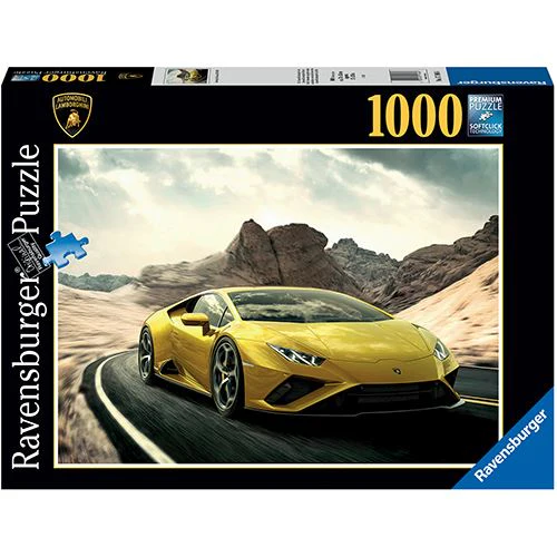 Puzzle Lamborghini Huracan Amarelo - 1000 Peças - Ravensburger