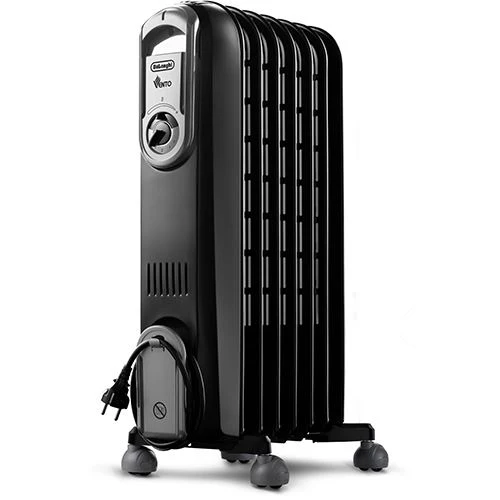 Radiador a Óleo Delonghi Vento V550715.BG - Preto