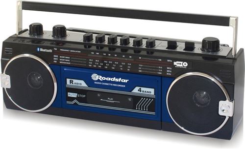 Rádio Portátil K7 Roadstar RCR-3025EBT/BL Azul