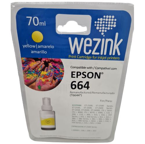 Recarga de Tinta Wezink T664 Amarelo