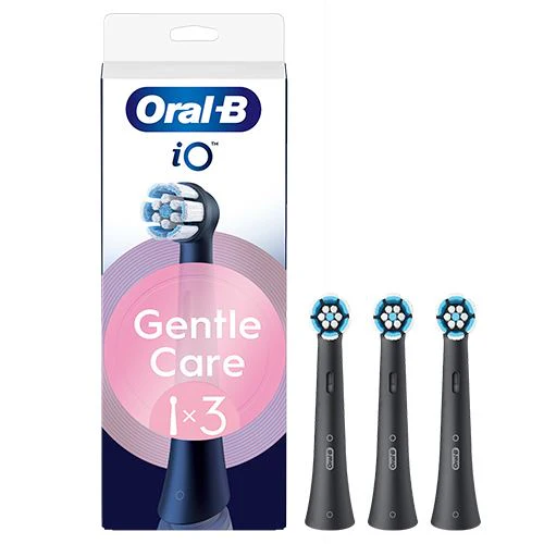 Recargas para Escovas de Dentes Elétrica Oral-B iO Gentle Care - Preto - 3 Unidades