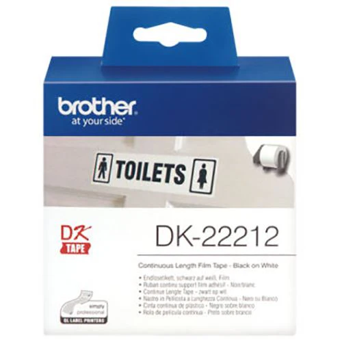 Rolo de Etiquetas Brother DK22212 62mm - Branco