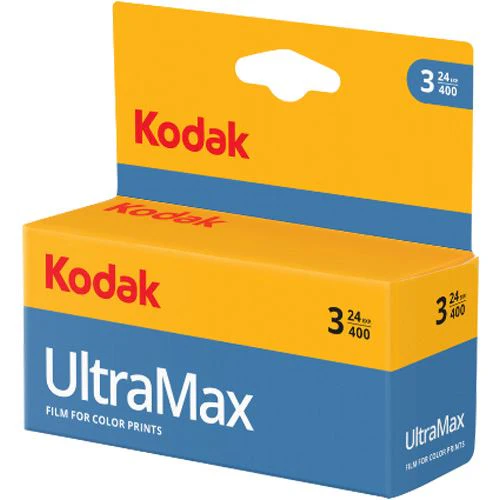 Rolo Kodak UltraMax 400 135/24 Exp - Pack 3