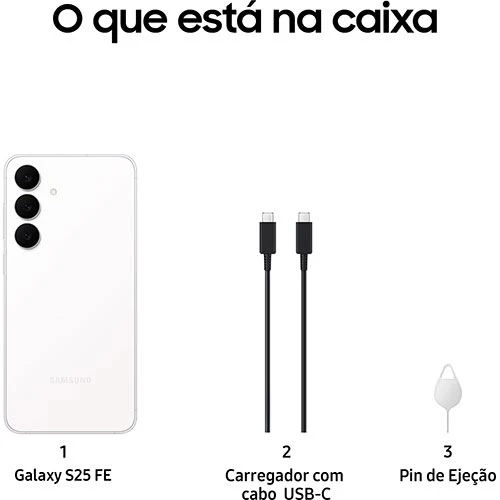 Samsung Galaxy S25 FE - 256GB - Branco - Image 7