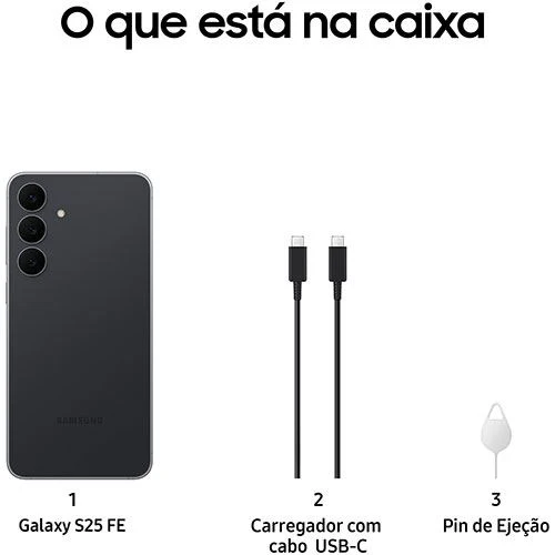 Samsung Galaxy S25 FE - 512GB - Preto Noturno - Image 7