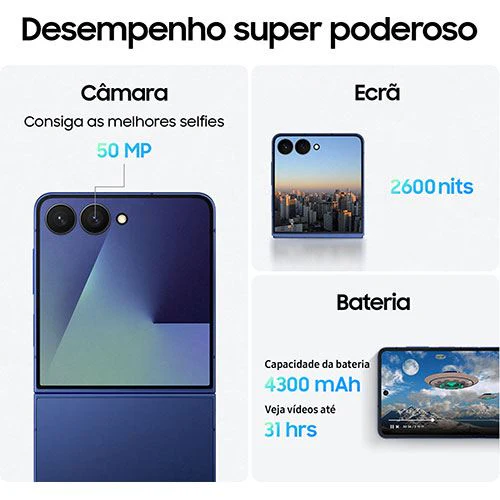 Samsung Galaxy Z Flip7 - 512GB - Azul Escuro - Image 5