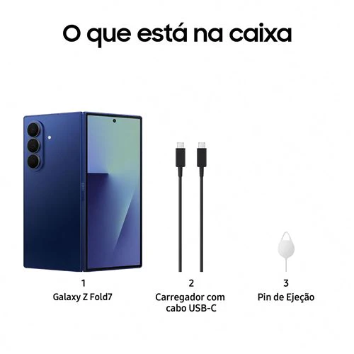 Samsung Galaxy Z Fold7 - 256GB - Azul Escuro - Image 7