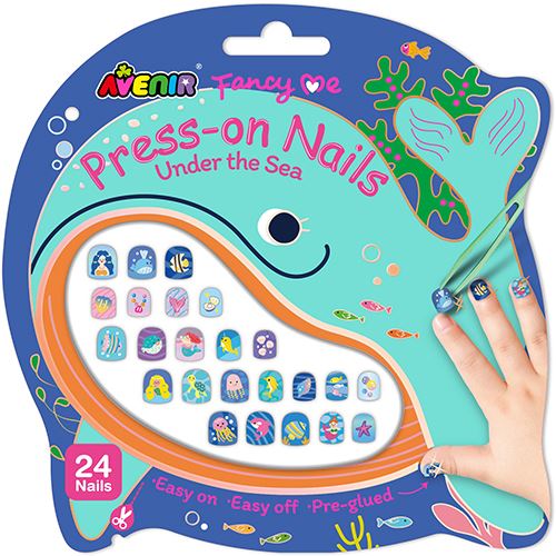 Set 24 Unhas Autocolantes - Press-On Nails: Under The Sea - Avenir | Sig Toys
