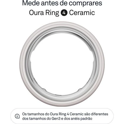 Smart Ring Oura Ring 4 Ceramic - Cloud - Tamanho 11 - Image 2