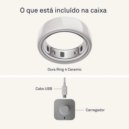 Smart Ring Oura Ring 4 Ceramic - Cloud - Tamanho 12 - Image 4