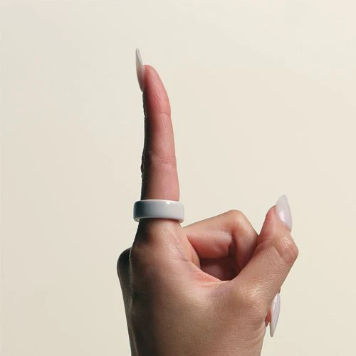 Smart Ring Oura Ring 4 Ceramic - Cloud - Tamanho 5 - Image 10