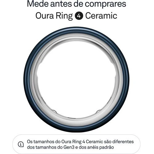 Smart Ring Oura Ring 4 Ceramic - Midnight - Tamanho 12 - Image 2
