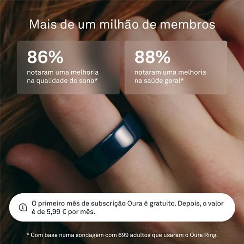 Smart Ring Oura Ring 4 Ceramic - Midnight- Tamanho 14 - Image 7