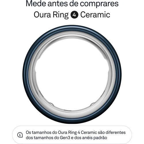 Smart Ring Oura Ring 4 Ceramic - Midnight - Tamanho 8 - Image 2