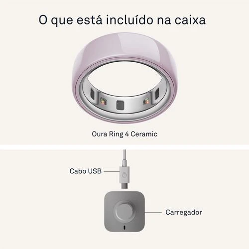Smart Ring Oura Ring 4 Ceramic - Petal - Tamanho 14 - Image 4