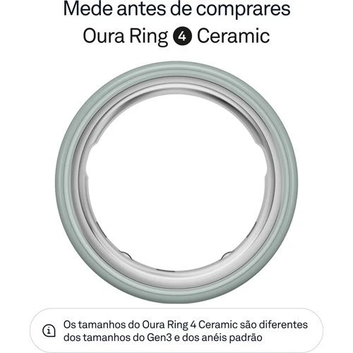 Smart Ring Oura Ring 4 Ceramic - Tide - Tamanho 5 - Image 2