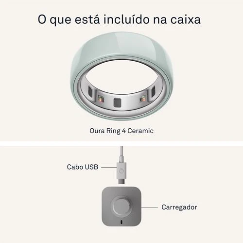 Smart Ring Oura Ring 4 Ceramic - Tide - Tamanho 6 - Image 4