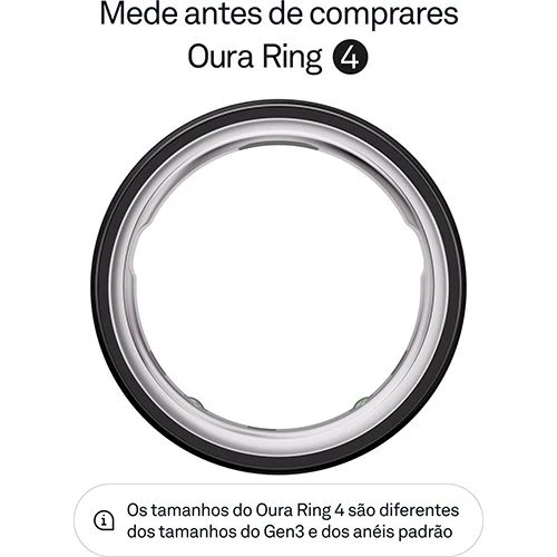 Smart Ring Oura Ring4 - Black - Tamanho 13 - Image 2