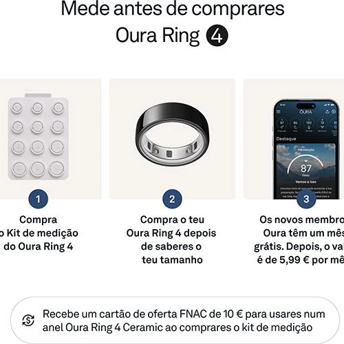 Smart Ring Oura Ring4 - Black - Tamanho 14 - Image 3
