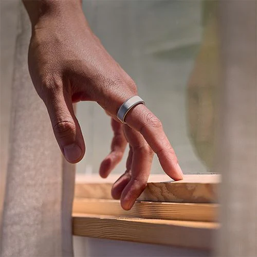 Smart Ring Oura Ring4 - Brushed Silver - Tamanho 11 - Image 11