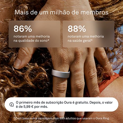 Smart Ring Oura Ring4 - Brushed Silver - Tamanho 12 - Image 10