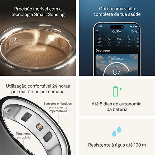 Smart Ring Oura Ring4 - Stealth - Tamanho 13 - Image 7