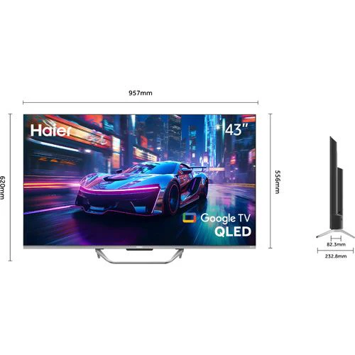 Smart TV Haier 43" QLED UHD 4K H43Q80FUX Google TV - 109cm - Image 9
