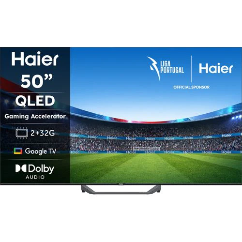 Smart TV Haier 50" QLED UHD 4K H50S80FUX Google TV - 127cm