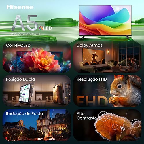 Smart TV Hisense 32" Hi QLED Full HD 32A5S - 81 cm - Image 3