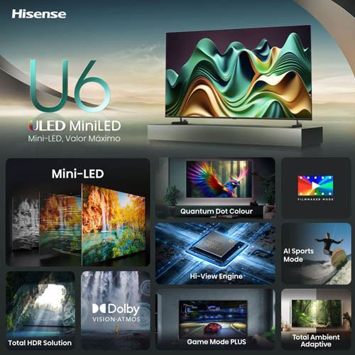 Smart Tv Hisense 65" Mini-Led 4K 65U6Nq - 165 Cm - Outlet Loja Benfica - Grade A - Image 9
