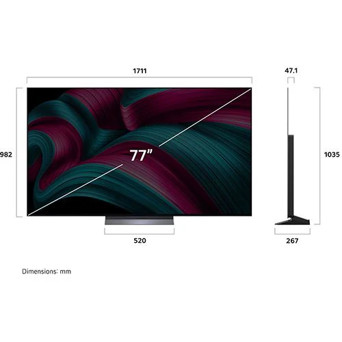 Smart TV LG 77" OLED evo UHD 4K OLED77C56LB (2025) - 196cm - Image 11