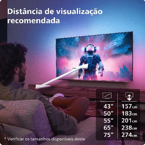 Smart Tv Philips 50'' Uhd 4K 50Pus8079 126Cm - Outlet Loja Benfica - Grade C - Image 9