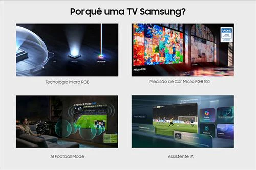 Smart TV Samsung 55" Micro RGB UHD 4K Vision AI 55R85H (2026) - 140 cm - Image 4