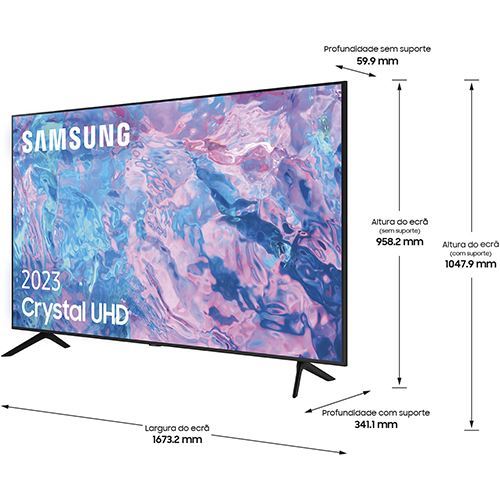 Smart TV Samsung 75" LED UHD 4K 75CU7105 190cm - Outlet - Grade A - Image 2