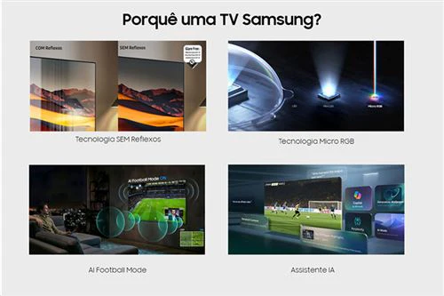 Smart TV Samsung 75" Micro RGB UHD 4K Vision AI 75R95H (2026) - 189 cm - Image 4