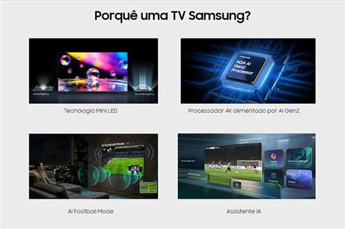 Smart TV Samsung 75" Mini-LED Vision AI UHD 4K 75M80H (2026) - 189 cm - Image 4