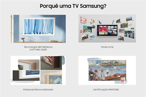 Smart TV Samsung 75" Neo QLED Mini-LED Vision AI UHD 4K The Frame Pro 75LS03HW (2026) - 189 cm - Image 4