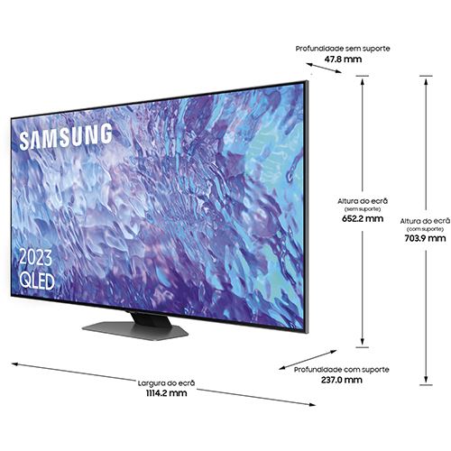 Smart TV Samsung 50" QLED UHD 4K 50Q80C 127cm - Image 2