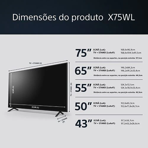 Smart TV Sony 55" LED UHD 4K 55X75WL 140cm - Outlet - Grade A - Image 14
