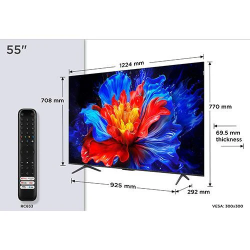 Smart TV TCL 55P8K QLED 55" UHD 4K Google TV - 140cm - Outlet - Grade A - Image 2