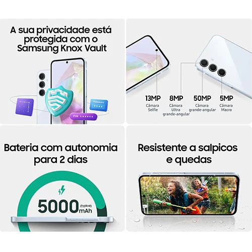 Smartphone Samsung Galaxy A35 5G - 256 GB - Lilás - Image 6