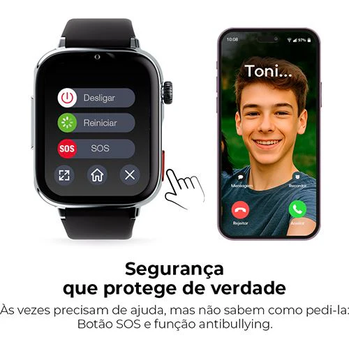 Smartwatch 4G para Criança Savefamily Savewatch Plus 2 - Branco / Framboesa (Rosa) - Image 7