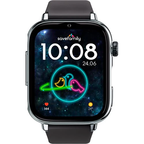 Smartwatch 4G para Criança Savefamily Savewatch Plus 2 - Silver / Black is Black