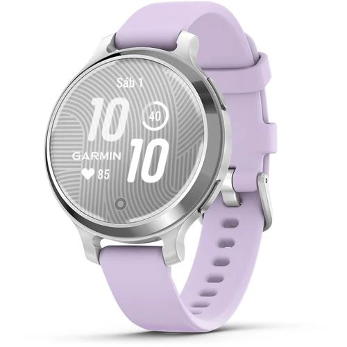 Smartwatch Garmin Lily 2 Active - Prateado/Roxo Jasmim