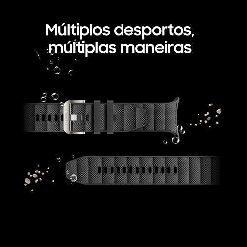 Smartwatch Samsung Galaxy Watch Ultra 2025 LTE 47mm - Prateado Titânio/Laranja - Image 10