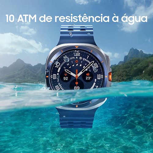 Smartwatch Samsung Galaxy Watch Ultra 2025 LTE 47mm - Prateado Titânio/Laranja - Image 5