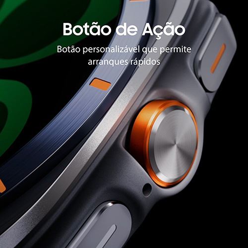 Smartwatch Samsung Galaxy Watch Ultra 2025 LTE 47mm - Prateado Titânio/Laranja - Image 9